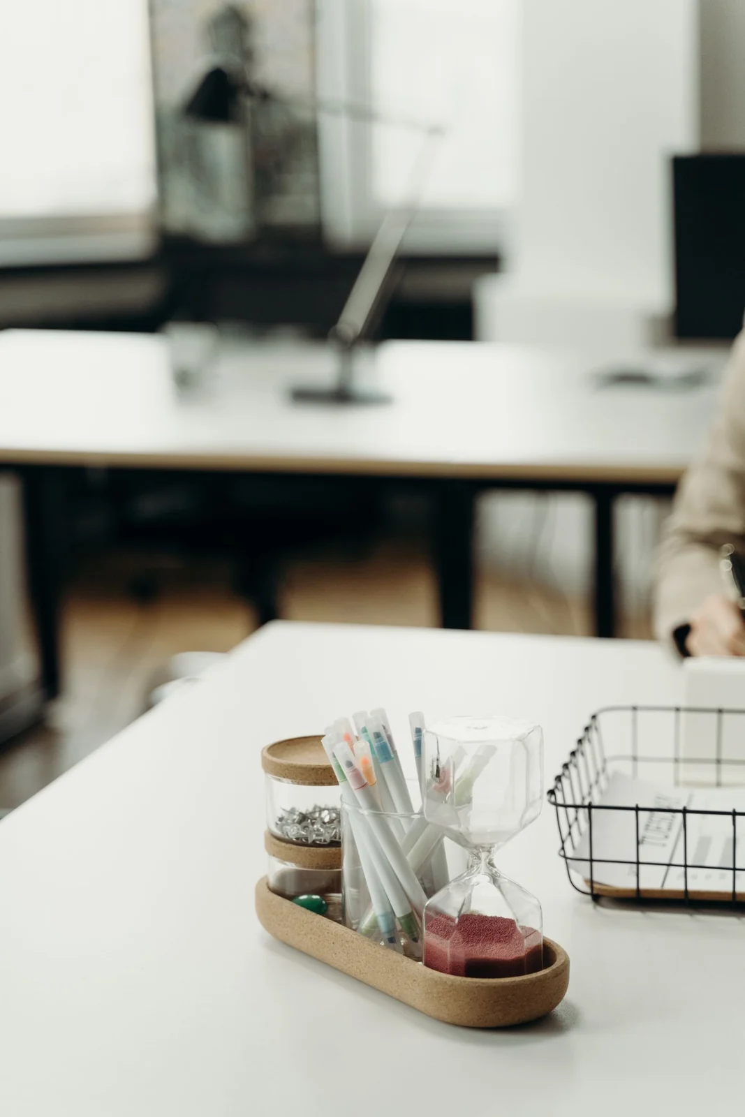 Desktop organisation set — illustrative product photography